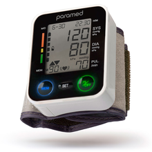 Load image into Gallery viewer, PARAMED Wrist Blood Pressure Monitor - Adjustable Blood Pressure Cuff & Carrying Case