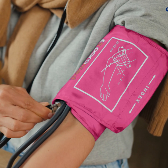 Hot Pink Blood Pressure Cuff Paramed Comfort