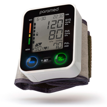 Load image into Gallery viewer, PARAMED Wrist Blood Pressure Monitor - Adjustable Blood Pressure Cuff &amp; Carrying Case