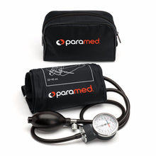 Load image into Gallery viewer, PARAMED Sphygmomanometer – Upper Arm Manual Blood Pressure Cuff 8.7 - 16.5&quot; – Stethoscope NOT Included Black