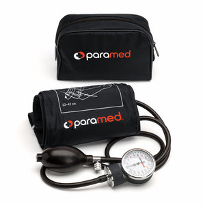 PARAMED Sphygmomanometer – Upper Arm Manual Blood Pressure Cuff 8.7 - 16.5" – Stethoscope NOT Included Black
