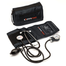 Load image into Gallery viewer, Professional Manual Blood Pressure Cuff Paramed Comfort Black