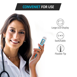 DT001: Digital oral thermometer for family use.