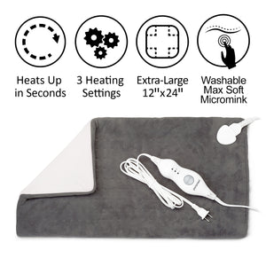 Electric Heating Pad XL Size Paramed H21B with Auto Shut-off